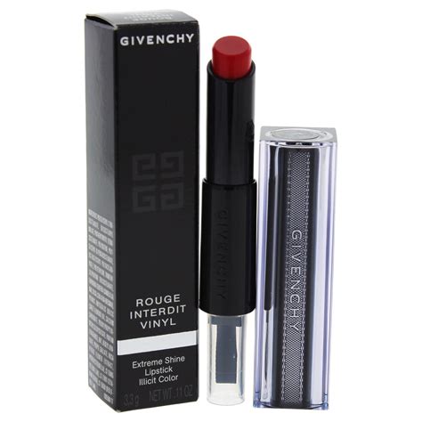 givenchy 11 rouge rebelle|Givenchy / Rouge Interdit Vinyl Color Enhancing Lipstick.